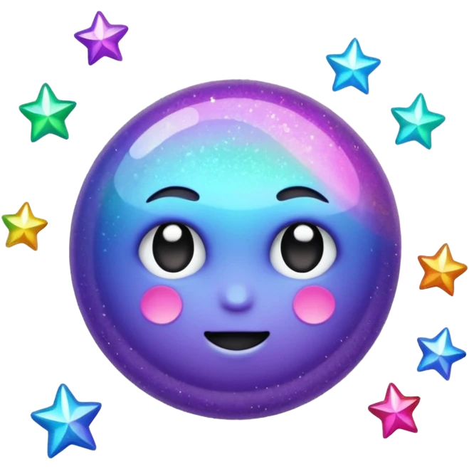 Glitter fatal touch emoji