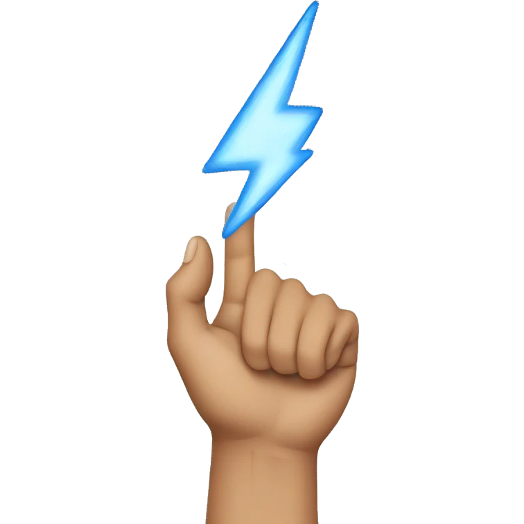Thunder hand  emoji