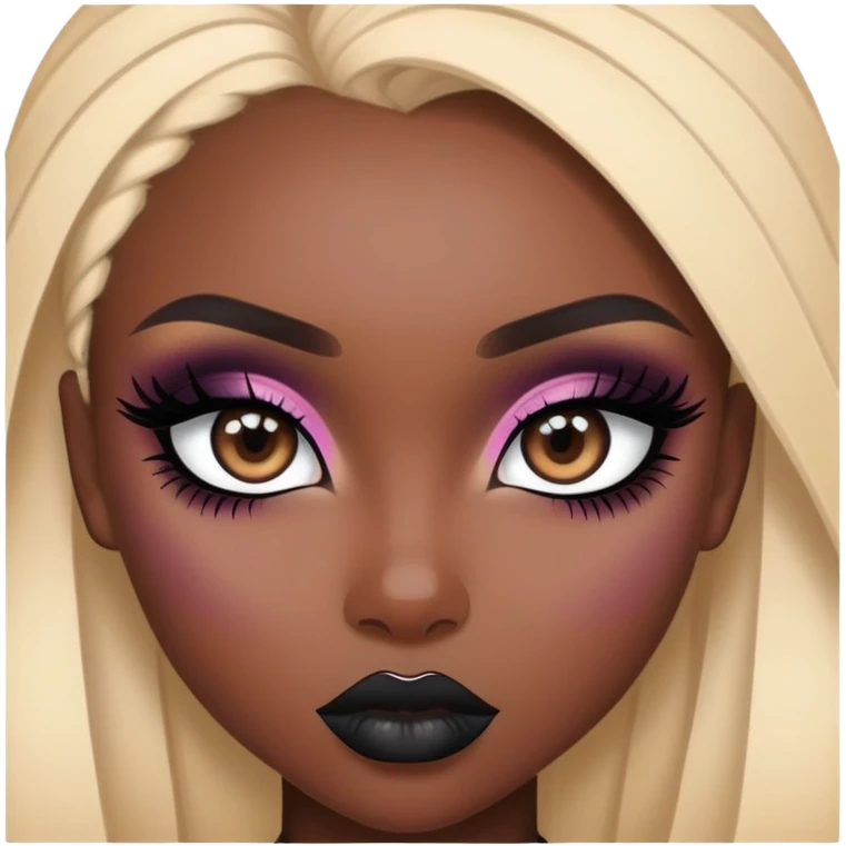 african, pretty eyes, pretty black makeup, pretty bratz baddie emoji