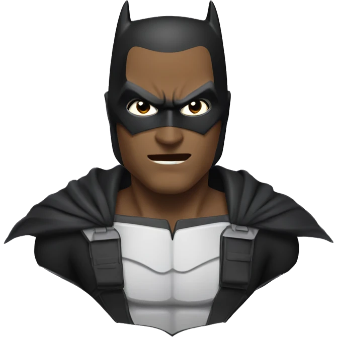 Chat mélanger à batman emoji