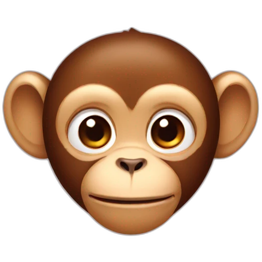 Cute Monkey hiding emoji