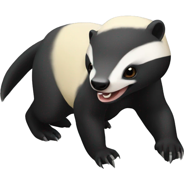 Honey badger experimenting emoji