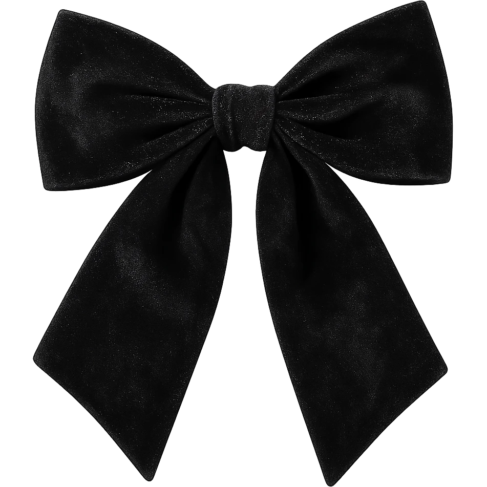 Goth bow, remove background emoji