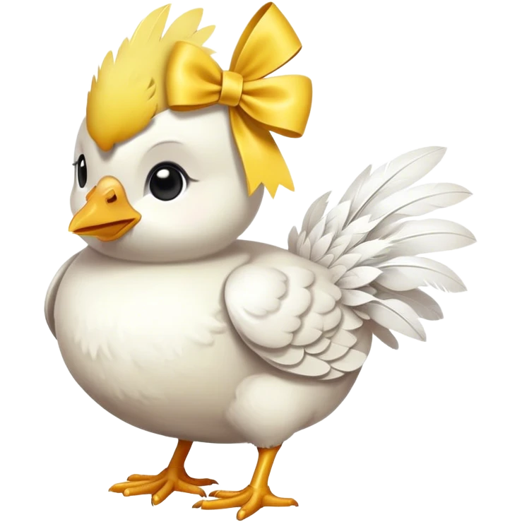 pollito con lazo  emoji