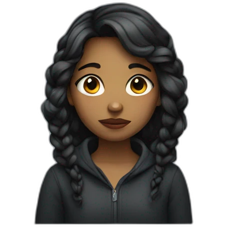 Moody girl emoji