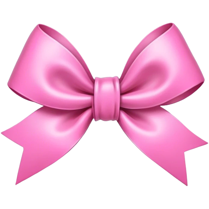 Pink bow emoji