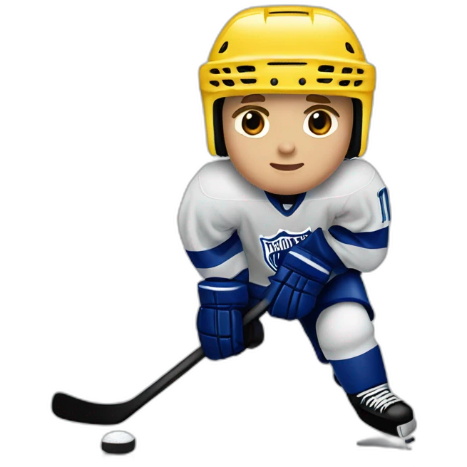 Justin bieber playing ice hockey emoji