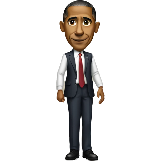 very not pregnant barrack obama emoji