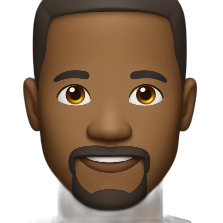 Jamie Foxx with no mustache no beard emoji