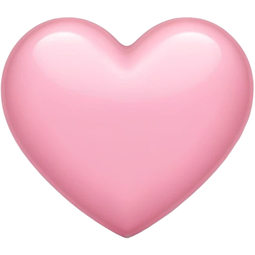 light pink heart emoji