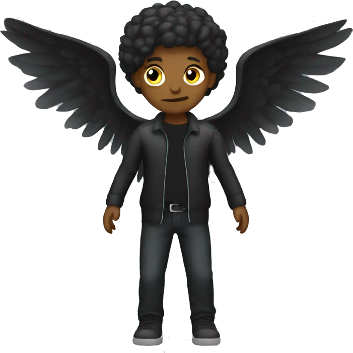 falling dark angel male emoji