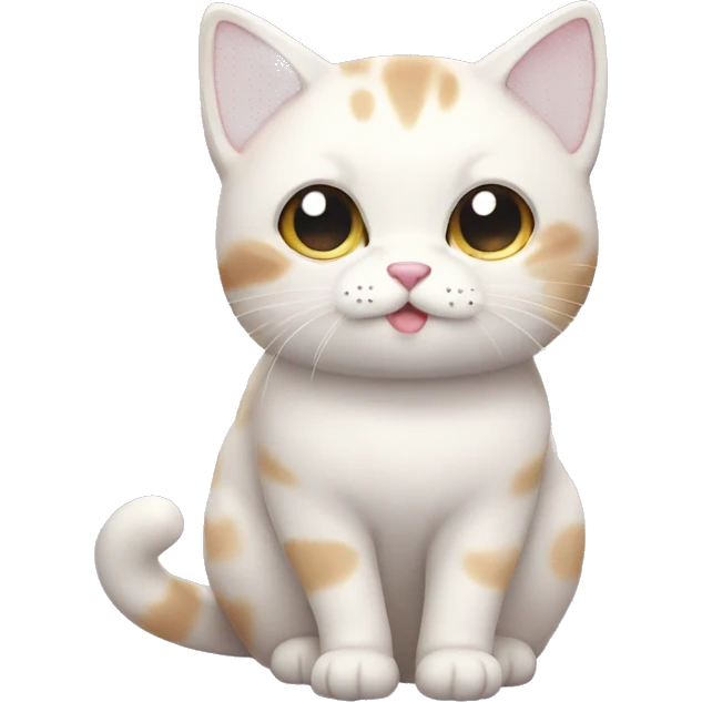 Kawaii pastel cat emoji