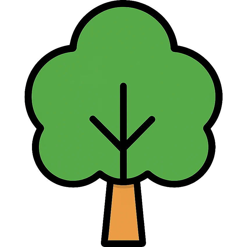 Green tree icon emoji