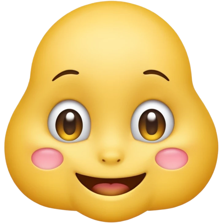 Create a cute shy emoji  emoji