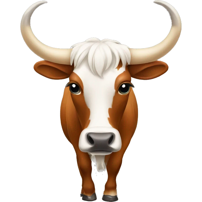 Longhorn with necklace  emoji