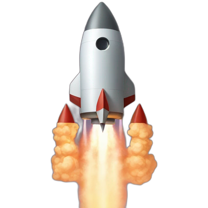 Rocketship with jupitor emoji