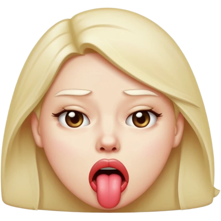 Quelqun qui tire la langue et regarde mal emoji