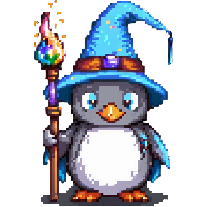 penguin wizard emoji
