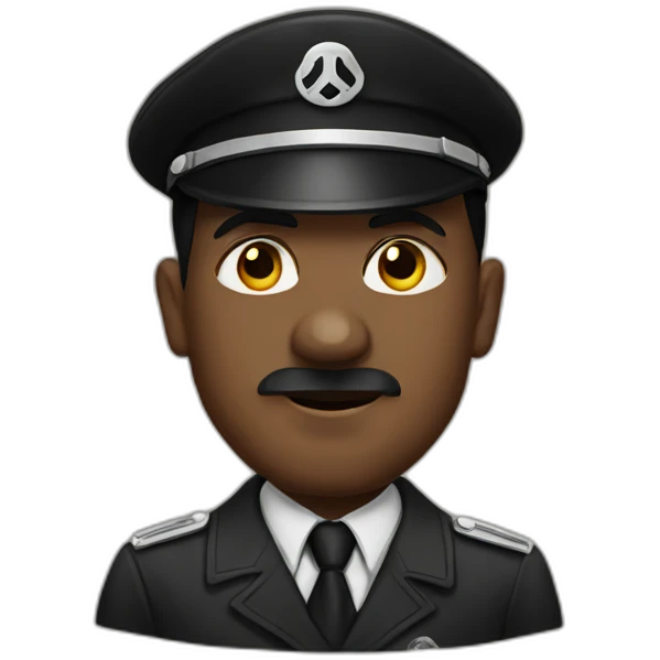 hitler being black emoji