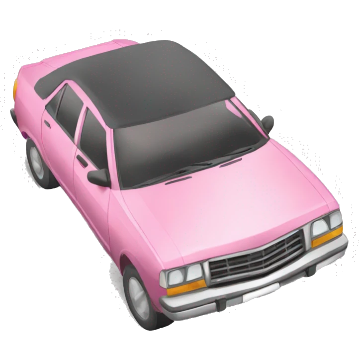 Coche rosa emoji