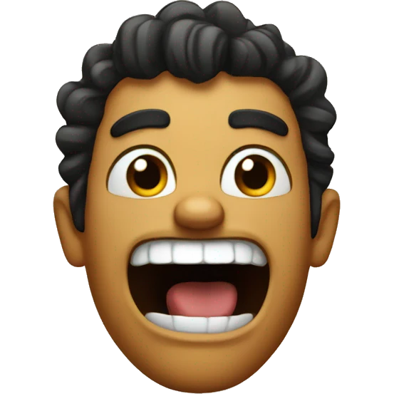 Crazy face emoji