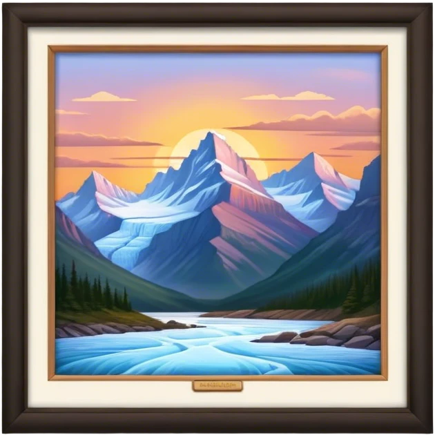glacier national park sunset emoji