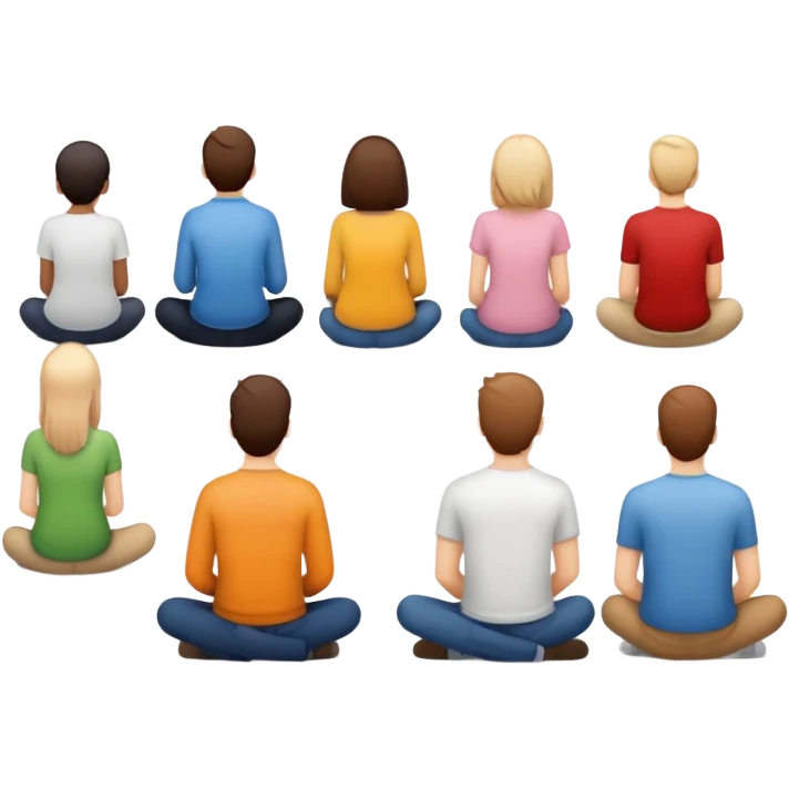 people facing away sitting  emoji