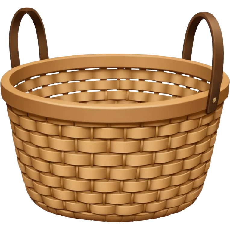 round woven basket emoji