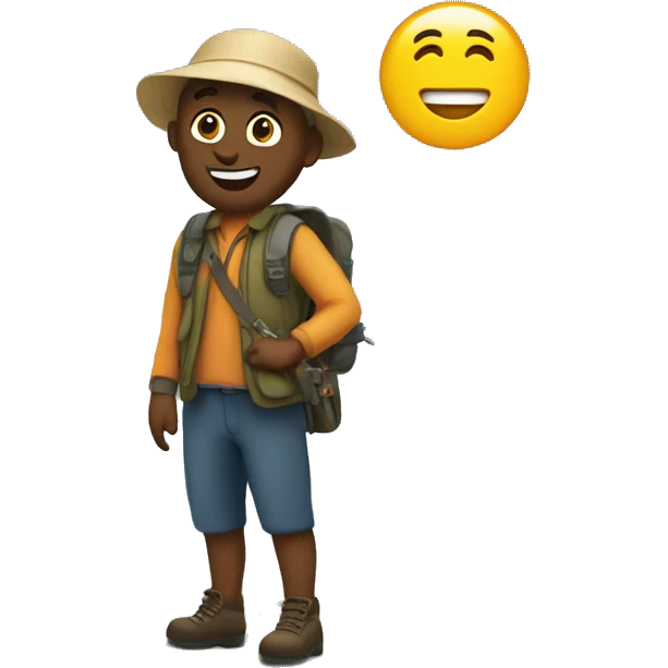 Randonnée au lac emoji