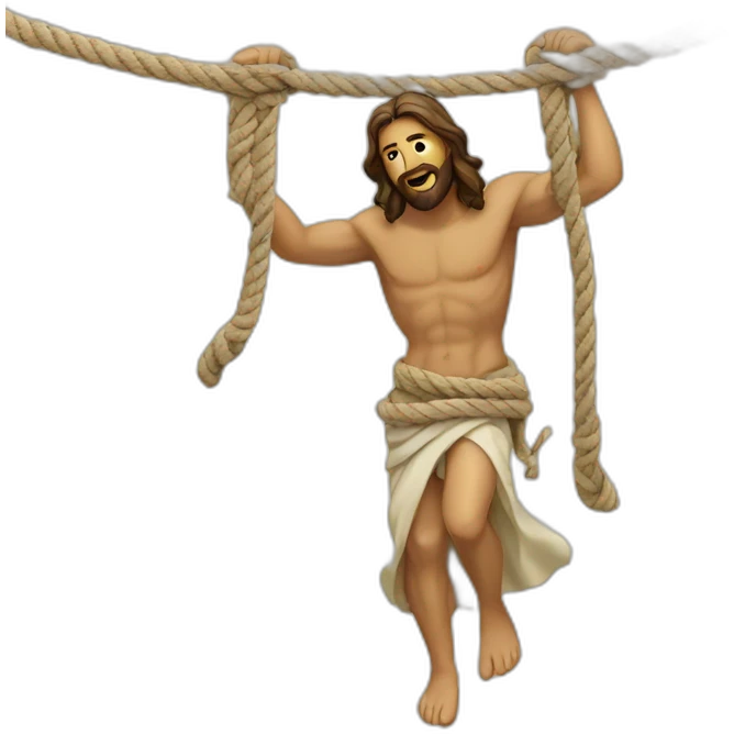 jesus and rope emoji