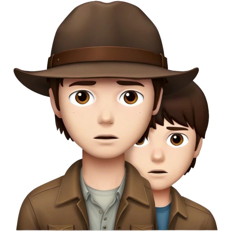 Rick and Carl grimes emoji