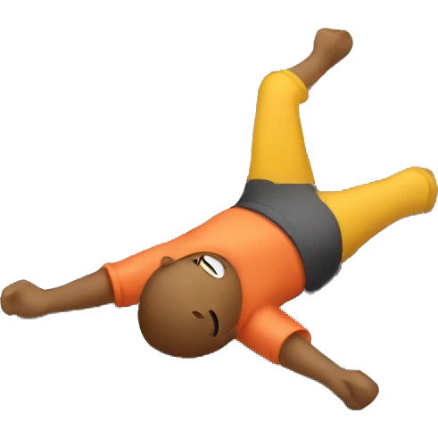 Laying on roof rack emoji