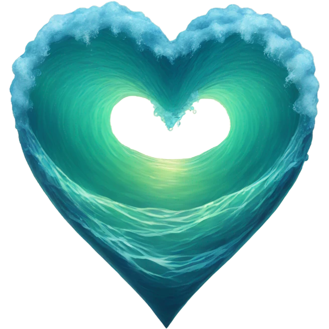 Ocean heart emoji