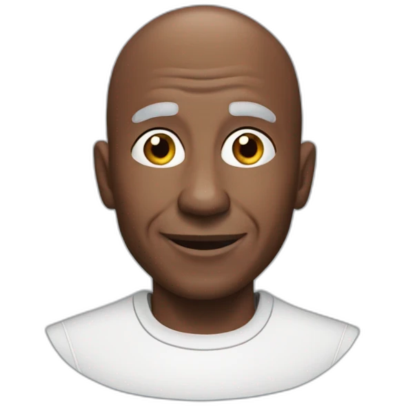 uncle ben african man with baldness rice brand emoji
