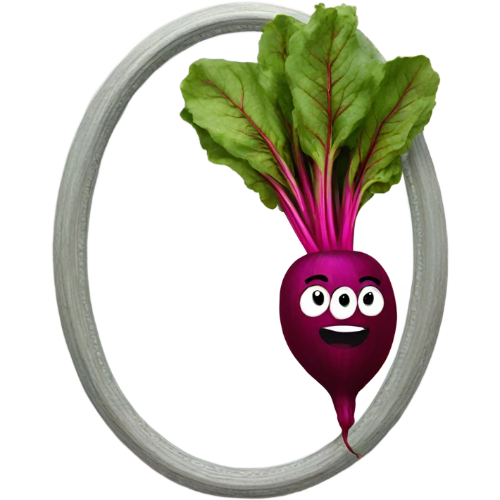 beetroot inside the mirror emoji