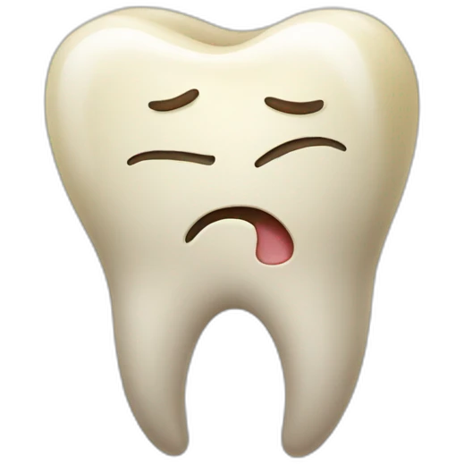 hurting tooth emoji