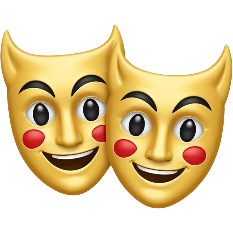 two drama masks emoji