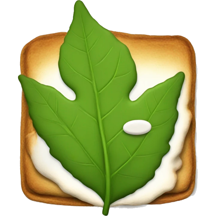 leaf, smore emoji