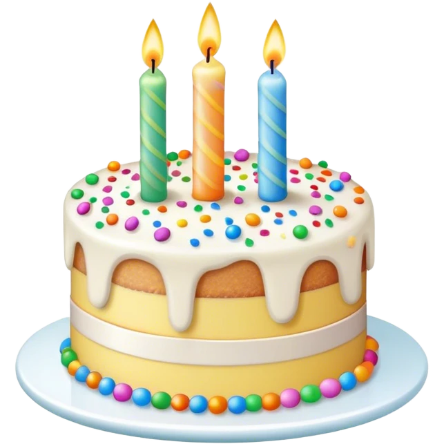Funfetti birthday cake emoji