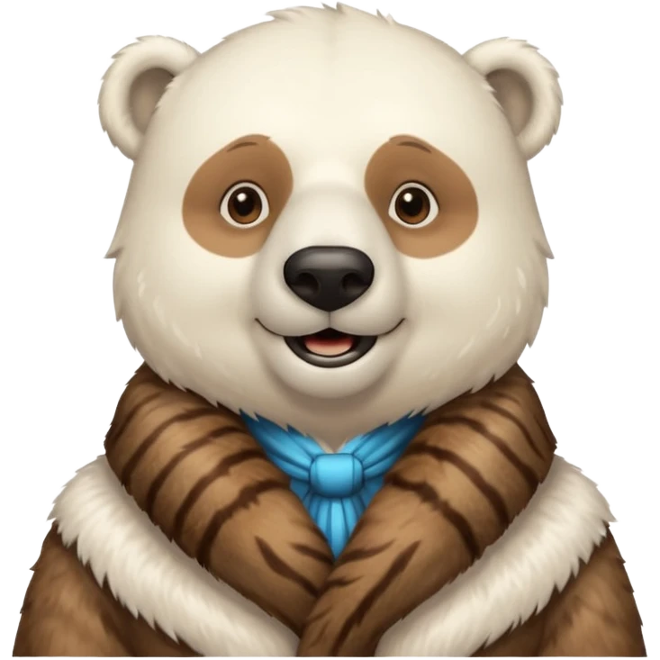 Oso polar millonario Alegre  emoji