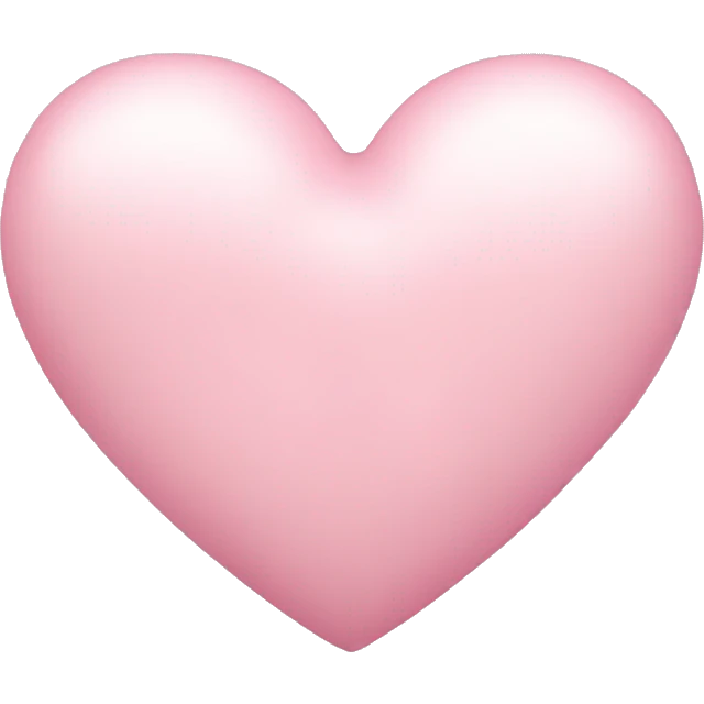 Light pink heart with a bow emoji