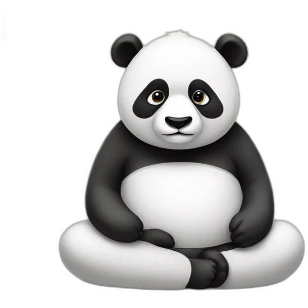 panda meditation emoji