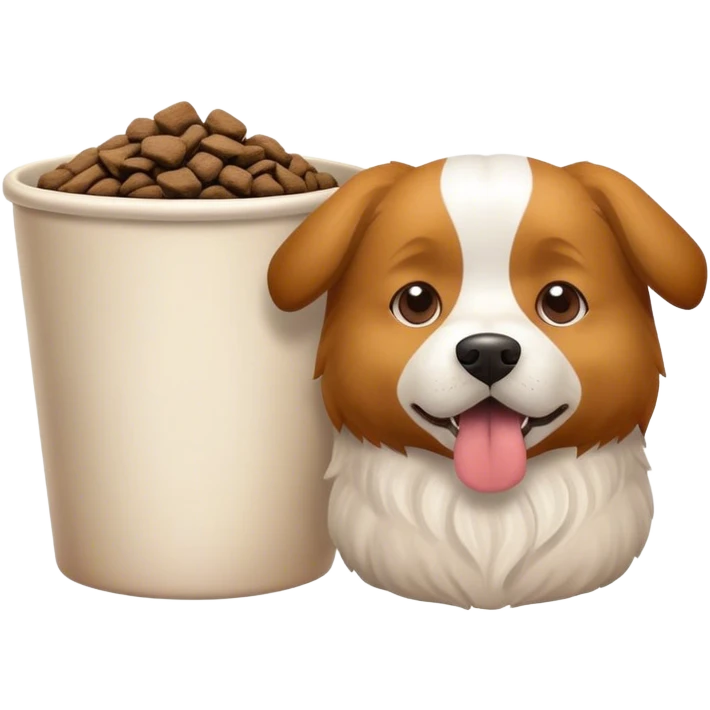 Dog chow and cup hybrid emoji