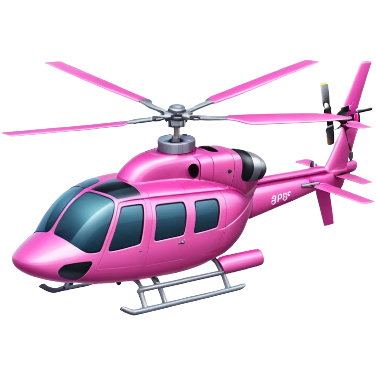 A very big pink helicopter emoji