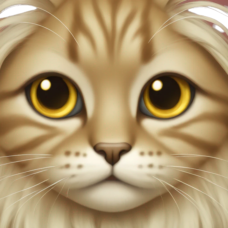 persia cat , long-hair emoji