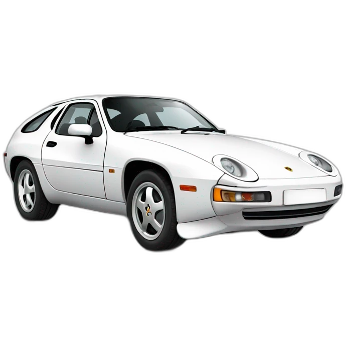 porsche 928 white emoji