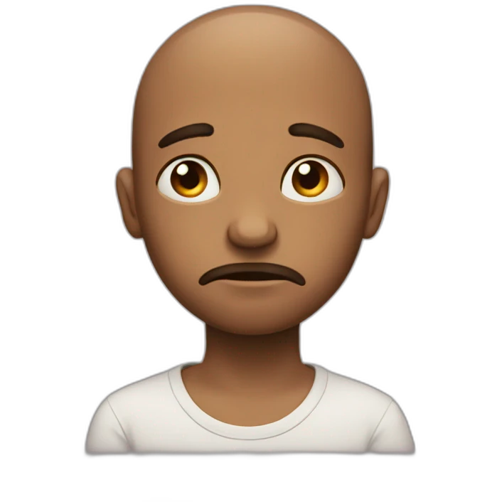Sad funny emoji