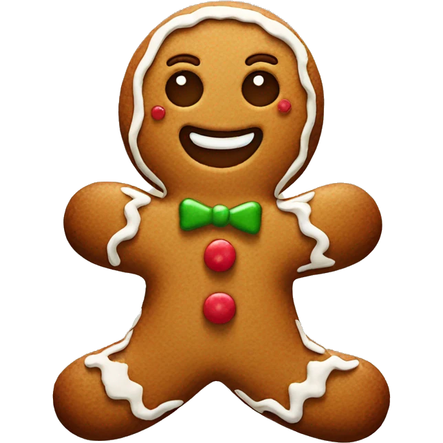 Gingerbread man emoji