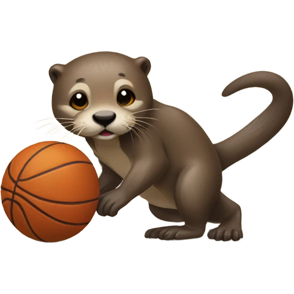 otter playing basketball emoji