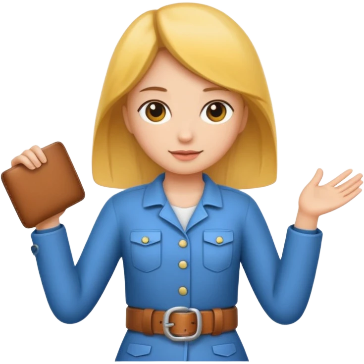 belt in girl hand emoji